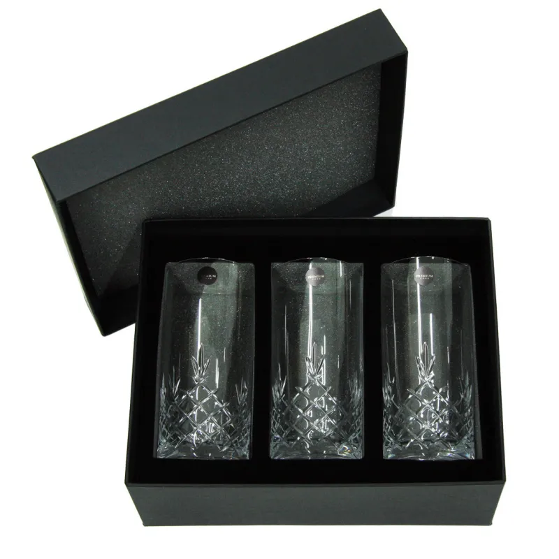 Männer|Gläserset^Cristalica Longdrinkglas Ladera 3er-Set mit Geschenkbox