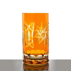 Longdrinkgläser|Farbige Gläser^Cristalica Kingdom Longdrinkglas Schleuderstern 340ml