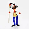 Geburtstag|Tiere & Figuren^Art Glass Mann mit Flagge Big 15-17cm Glas Figuren Sammeln Vitrine Geschenk Dekoration