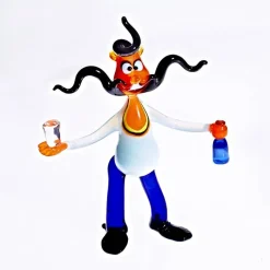 Geburtstag|Tiere & Figuren^Art Glass Mann mit Flasche Big 15-17cm Glas Figuren Sammeln Vitrine Geschenk Dekoration