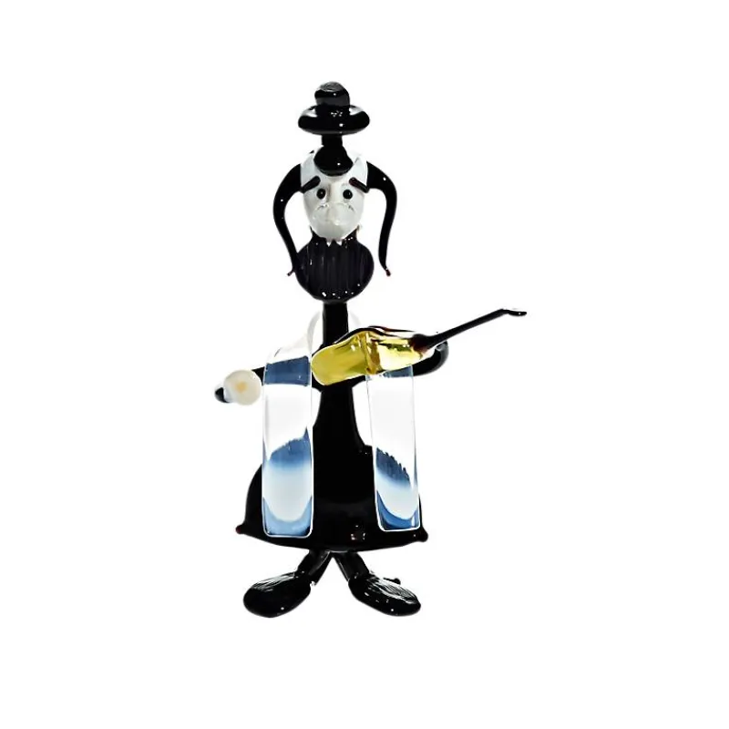 Geburtstag|Tiere & Figuren^Art Glass Mann mit Violine Big 15-17cm Glas Figuren Sammeln Vitrine Geschenk Dekoration