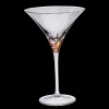 Cocktailgläser^Glasware Martini Glas Cocktail-Glas Höhe ca. 20cm Transparent/Gold