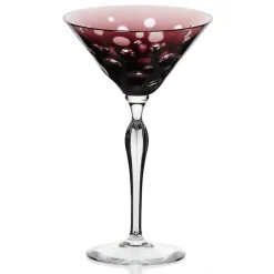 Farbige Gläser|Cocktailgläser^Cristalica Martiniglas Bubble 125ml amethyst