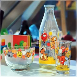 Flaschen^Cristalica Milchflasche mit Deckel 