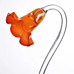 Blüten^Art Glass Miniglocke auf Glasstab 