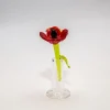 Geburtstag|Tiere & Figuren^Art Glass Mohnblume Mini Plus 4-5cm Glas Blüten Figur Kunstblumen Deko Geschenk