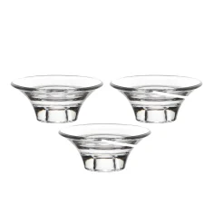 Kerzenhalter^Cristalica Multikerzenhalter aus Bleikristall 3er Set 4,5cm