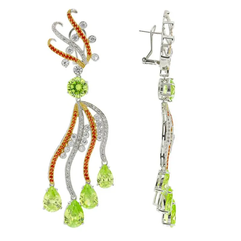 Sarah Kern Kollektion|Ohrringe^Schmuck Ohrringe Pfau aus 925 Sterling Silber für Damen Heat