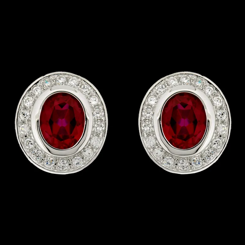 Sarah Kern Kollektion|Ohrringe^Cristalica Ohrstecker Eos aus 925 Sterling Silber Schmuck für Damen Heat