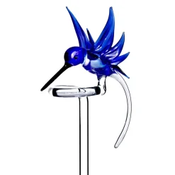 Orchideentopf & Stäbe^Art Glass Orchideenstab Kolibri "Gartenflair" (45cm)