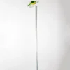 Valentienstag|Frauen^Art Glass Orchideenstab Papagei Blumen 45cm Glas Blumenstab Figur Zubehör Deko Geschenk