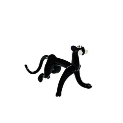 Kinder|Geburtstag^Art Glass Panther Midi 6-8cm Glas Tiere Figuren Sammeln Vitrine Miniatur Zoo