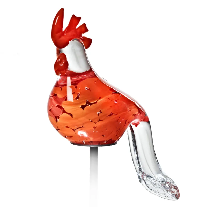 Tiere & Figuren^Art Glass Papagei Lori Gartenflair Bunt 30 cm mit Stab