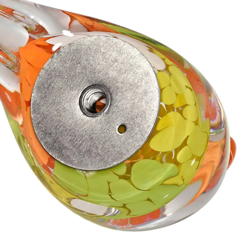 Tiere & Figuren^Art Glass Papagei Lori Gartenflair Bunt 30 cm mit Stab