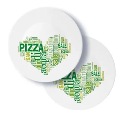 Teller & Platten^Glaswaren sonstige Pizzateller 33cm Grün 2er Set