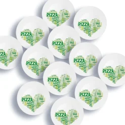 Teller & Platten^Glaswaren sonstige Pizzateller 33cm Grün 12er Set