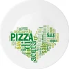 Valentienstag|Teller & Platten^Glaswaren sonstige Pizzateller I Love 33cm I Love Pizza Grün