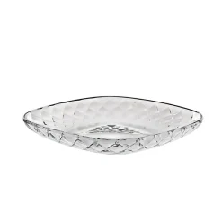 Teller & Platten^Cristalica Platte "Wabe" (18cm)