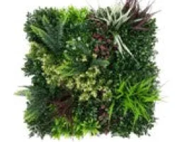 Kunstblumen^Cristalica Premium-Grüne Wand Kunstpflanzen, ca. 50x50cm