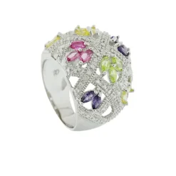 Sarah Kern Kollektion|Ringe^Cristalica Ring Galene aus 925 Sterling Silber Schmuck für Damen Heat