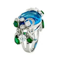 Sarah Kern Kollektion|Ringe^Cristalica Jewels Ring Kranto aus 925 Sterling Silber Schmuck für Damen Heat