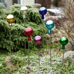 Rosenkugeln^Art Glass Rosenkugel verspiegelt Gartenflair 10cm