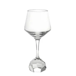 Weingläser^Fan Unikate Rotweinglas Basic Diamonds 390m, Transparent, aus Bleikristall