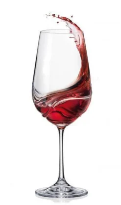 Weingläser^Cristalica Kingdom Rotweinglas Weinkelch Turbulence 550ml klar Kristallglas dekantieren