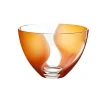 Halloween|Schalen^German Crystal Schale Elements Ø20cm, Orange/Rot, aus Bleikristall