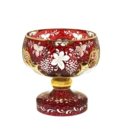 Schalen^Cristalica Kingdom Schale "Golden Grape" (23cm)