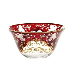 Schalen^Cristalica Kingdom Schale "Golden Grape" (18,5cm)