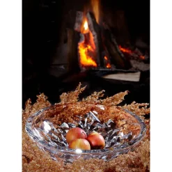 Schalen^German Crystal Schale Katarina Gold 32,5cm, Transparent, aus Bleikristall