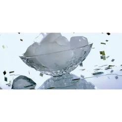 Schalen^German Crystal Schale Katarina Gold 32,5cm, Transparent, aus Bleikristall