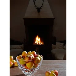 Schalen^German Crystal Schale Katarina Gold 26cm, Transparent, aus Bleikristall