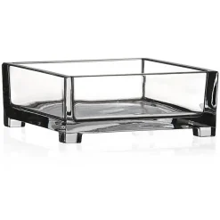 Schalen^German Crystal Schale Knabberschale Konfektschale Venezia Transparent 20cm aus Bleikristall