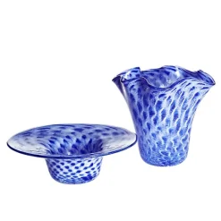 Schalen^Art Glass Schale marmoriert 