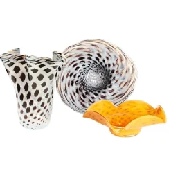 Schalen^Art Glass Schale marmoriert 