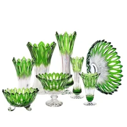 Schalen^Art Glass Schale mit 3Füßen 