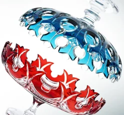 Schalen^Art Glass Schale mit Fuß 