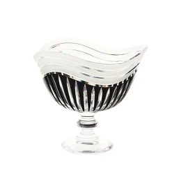 Schalen^Art Glass Schale mit Fuß 