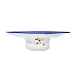 Schalen^Art Glass Schale mit Punkten 