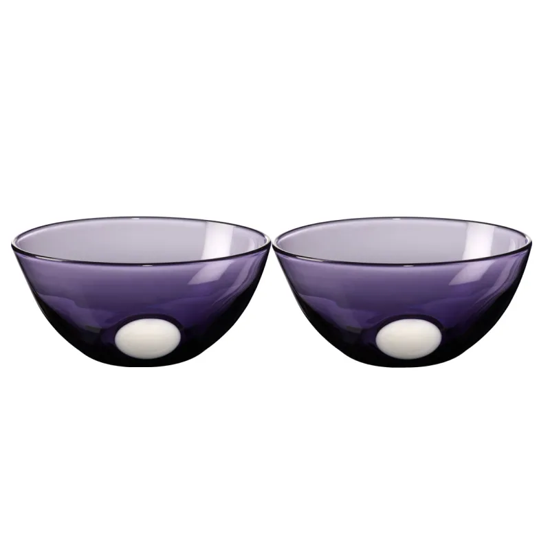 Dessertschalen^Cristalica Schale One Dot "Colori" 2er Set (12,5cm)