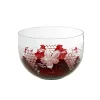 Schalen^Art Glass Schale Red Queen 19 cm, Weinrot, aus Glas