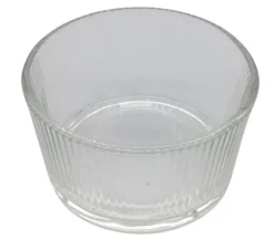 Schalen & Schüsseln^Cristalica Schale Transparent mit streifen, Rund Durchmesser ca. 9cm, ca. 190ml