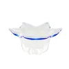 Schalen^Art Glass Schale White Queen 20,5 cm, Weiß/Blau, aus Glas