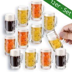 Männer|Likör & Wodkagläser^Cristalica Schnapsglas Mini-Bierkrug Partygag Wodka Junggesellenenabschied Don 12er Set 40ml