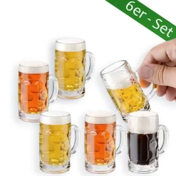 Männer|Likör & Wodkagläser^Cristalica Schnapsglas Mini-Bierkrug Partygag Wodka Junggesellenenabschied Don 6er Set 40ml