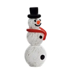 Tiere & Figuren|Weihnachten^Art Glass Schneemann Meltin Gartenflair 22 cm mit Stab