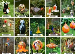 Tiere & Figuren|Weihnachten^Art Glass Schneemann Meltin Gartenflair 22 cm mit Stab