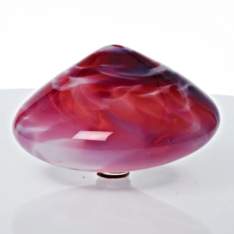 Kugeln & Zapfen^Art Glass Schwimmkegel Gartenteich Wasserbecken Insel Dekoration Glas Handmade 14cm bunt